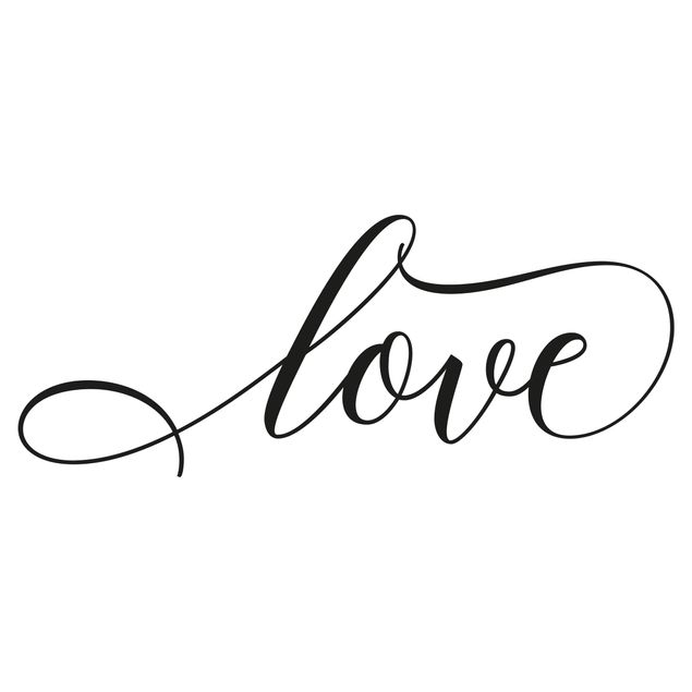 Wandtattoo - love cursive
