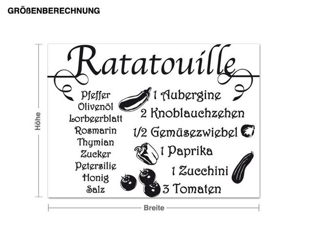 Wandtattoo Ratatouille