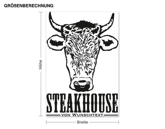 Wandtattoo Steakhouse