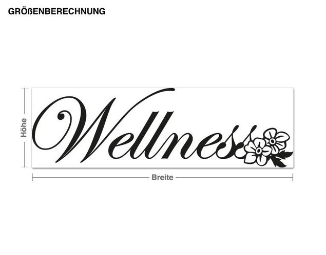 Wandsticker Mandala Wellness Schriftzug