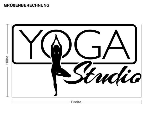 Wandtattoo Yoga Studio