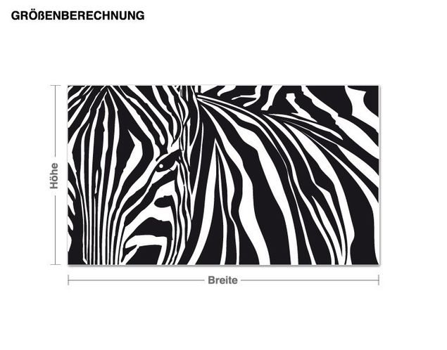 Wandtattoo Zebra-Streifen