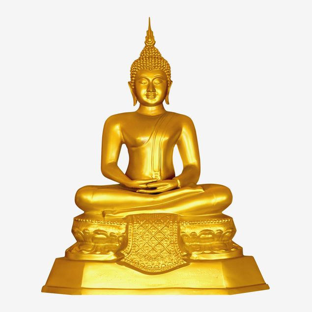 Wandsticker Mandala Zen Buddha Gold