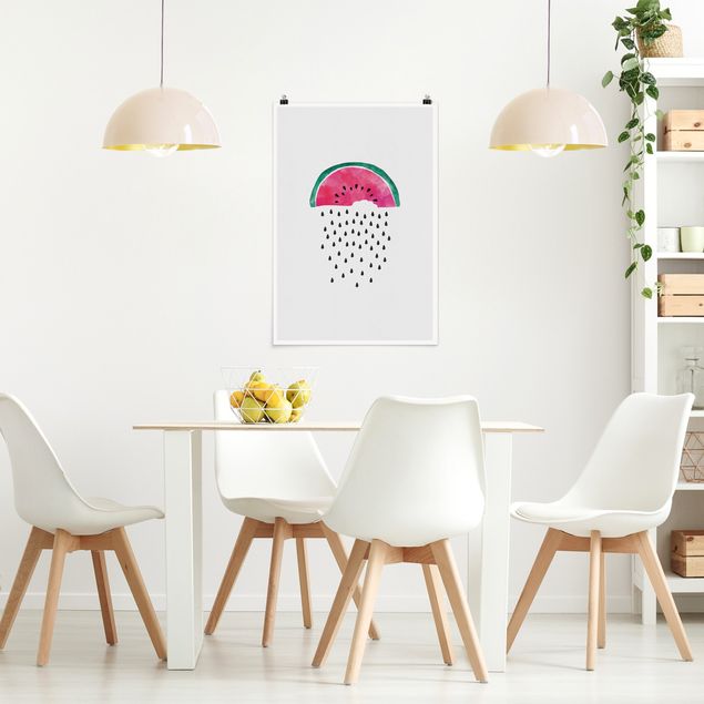 Bilder für die Wand Wassermelonen Regen