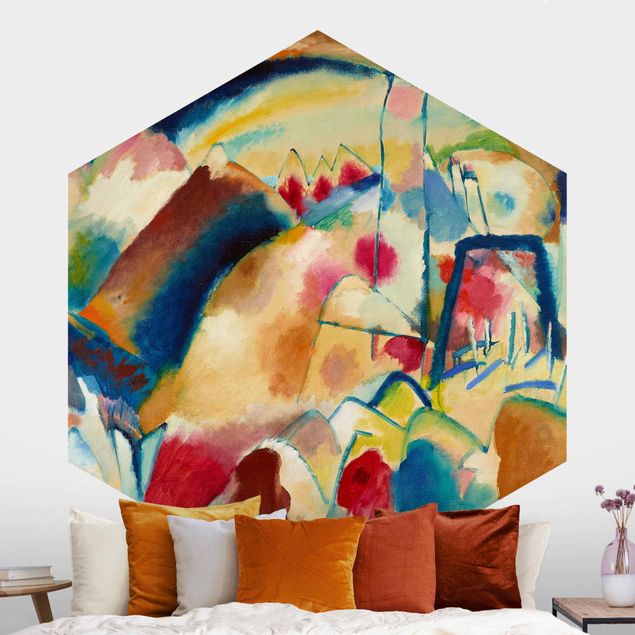Abstrakte Bilder Wassily Kandinsky - Landschaft mit Kirche
