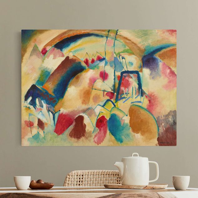 Abstrakte Bilder Wassily Kandinsky - Landschaft mit Kirche