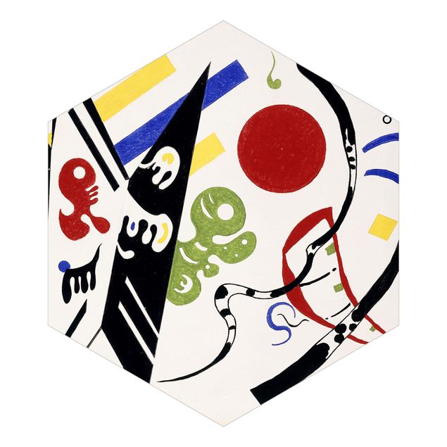 Hexagon Tapete Wassily Kandinsky - Reciproque