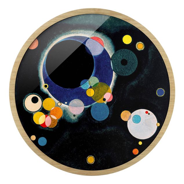 Kunstdruck Bilder mit Rahmen Wassily Kandinsky - Skizze Kreise