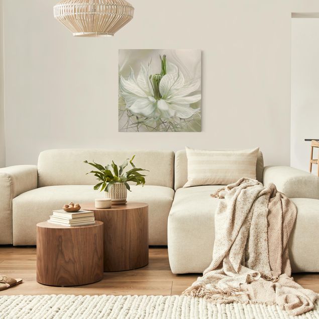 Wandbilder Wohnzimmer modern Weiße Nigella