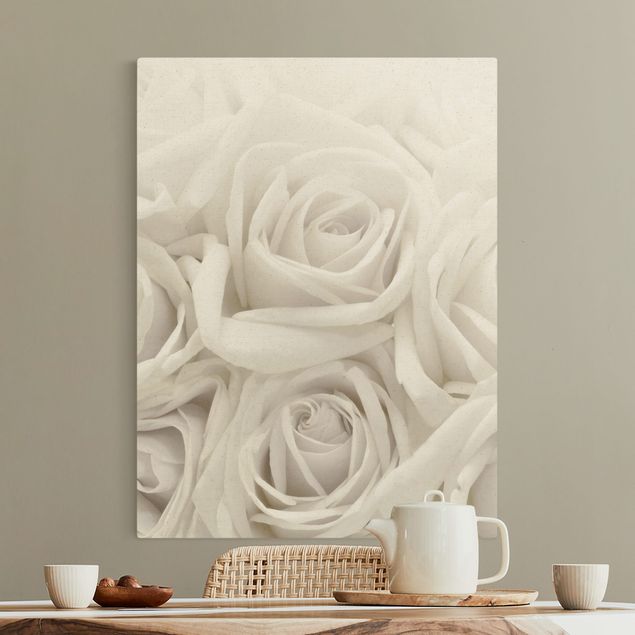 Wandbilder Rosen Weiße Rosen