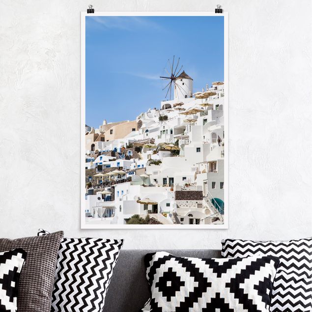 Poster Städte Weißes Griechenland