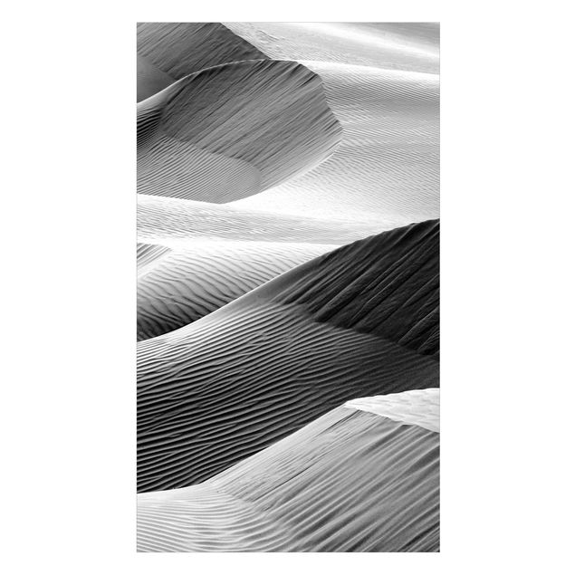 Duschrückwand - Wellenmuster im Wüstensand