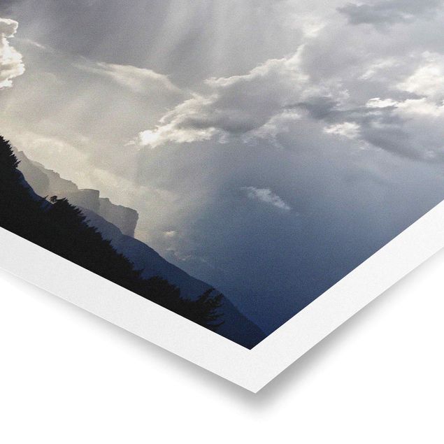 Poster - Wilde Wolken - Quadrat 1:1