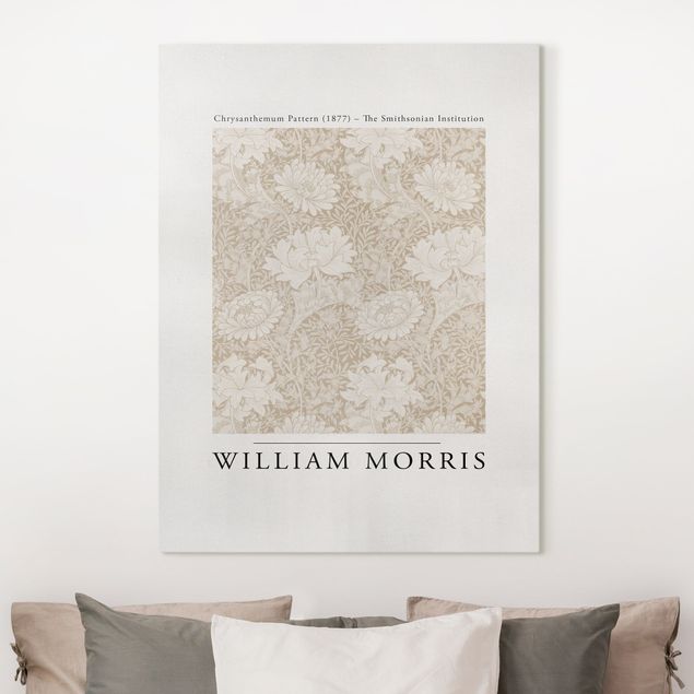 Wandbilder XXL William Morris - Chrysanthemum Pattern Beige