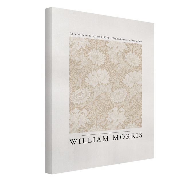 Wandbilder Wohnzimmer modern William Morris - Chrysanthemum Pattern Beige