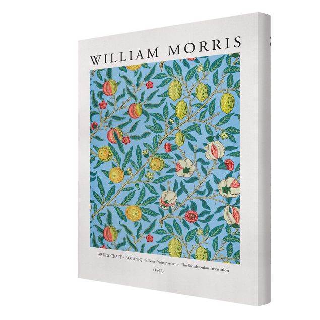 Leinwandbild - William Morris - Four Fruit Pattern - Hochformat 3:4