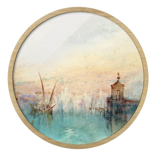 Kunstdruck Bilder mit Rahmen William Turner - Venedig mit Mond
