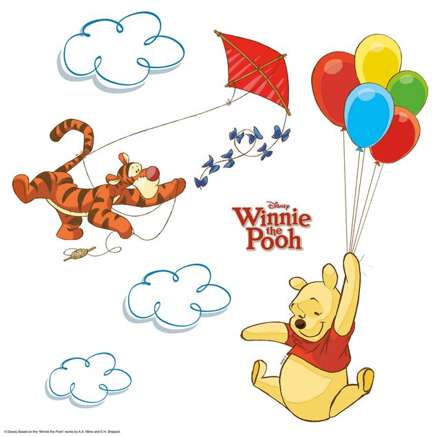 Fensterfolie Tiere Winnie Pooh - Pooh & Tigger Set