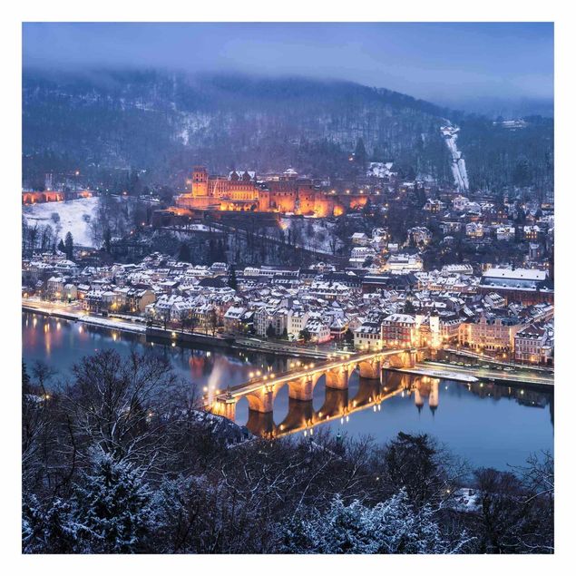 Fototapete - Winterliches Heidelberg