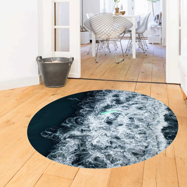 Moderner Teppich Wipe Out auf stürmischer See