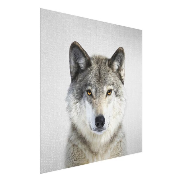 Schwarz-Weiß Glasbilder Wolf Wendelin