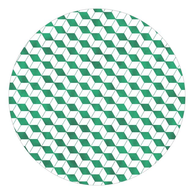 Tapeten Muster Würfel Muster in 3D