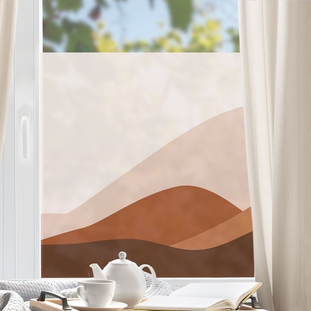 Fensterfolie Wohnzimmer Wüsten Berge II