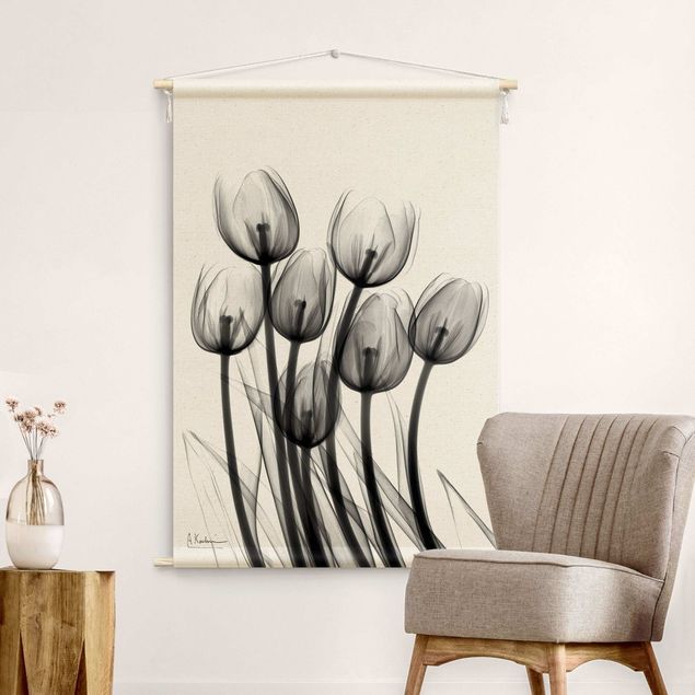 Wandbehang Kunst X-Ray - Tulpen