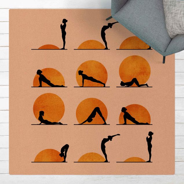 Teppiche Yoga - Der Sonnengruß