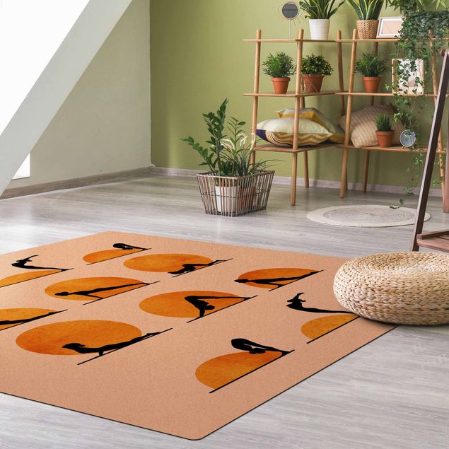 Moderne Teppiche Yoga - Der Sonnengruß
