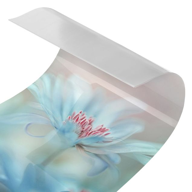 Duschrückwand - Zarte Blüten in Pastell