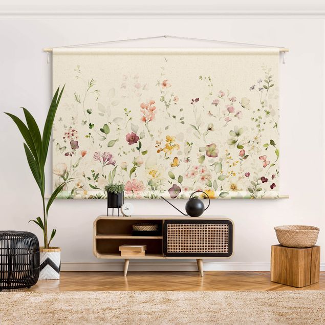 Wandbehang modern Zartes Blütenarrangement