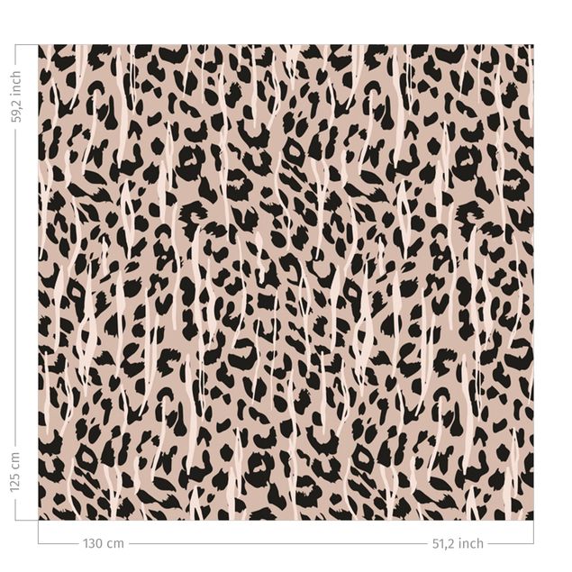 Vorhang Muster Zebra und Leopard Muster