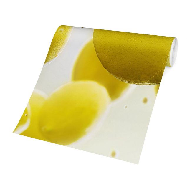 Fototapete - Zitronen im Wasser
