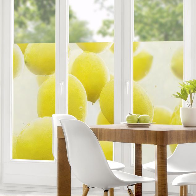 Fensterfolien Zitronen im Wasser